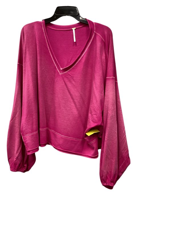 Top Long Sleeve By Free People In Pink, Size: M Online now