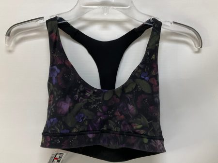 Athletic Bra By Lululemon In Floral Print, Size: 10 For Discount