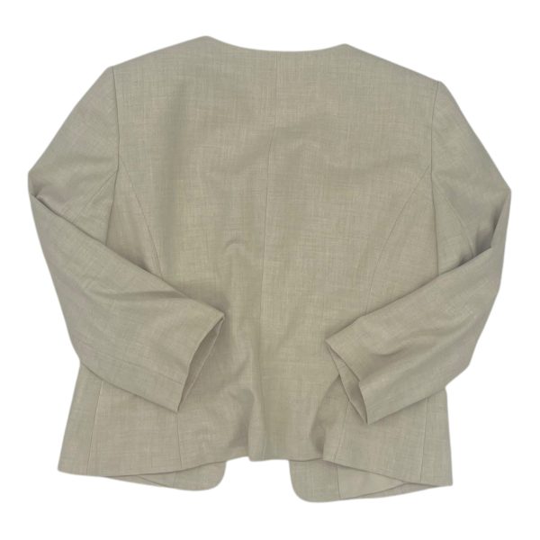 Blazer By Tahari By Arthur Levine In Tan, Size:M Discount