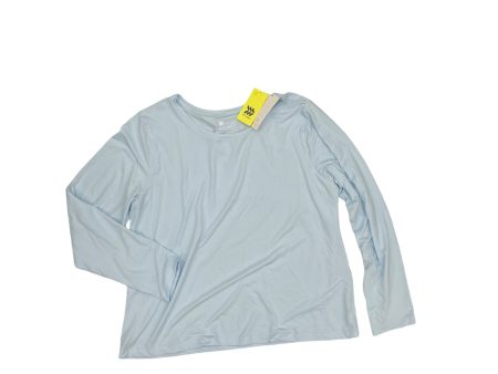 Athletic Top Ls Crewneck By All In Motion In Blue, Size:Xxl Sale