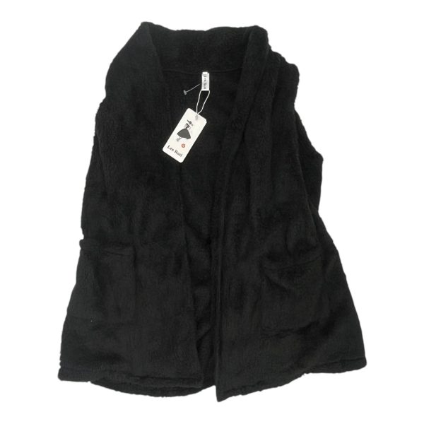 Vest Faux Fur & Sherpa By Clothes Mentor In Black, Size:M Online Sale