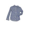 Blouse Ls By Banana Republic In Blue & White, Size:Xs Fashion