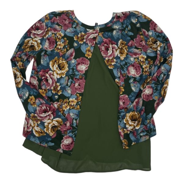 Top Ls By Clothes Mentor In Floral Print, Size:M Online now