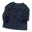 Blouse 3 4 Sleeve By Shein In Blue & Gold, Size:L For Sale