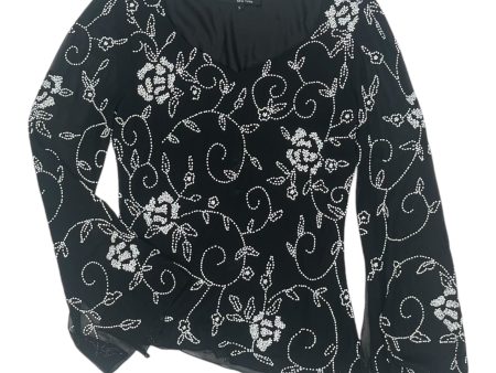 Blouse Ls By Clothes Mentor In Black, Size:S Hot on Sale