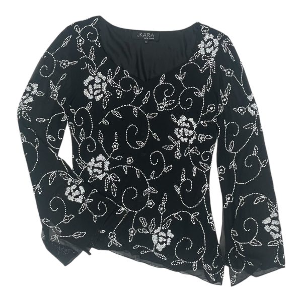 Blouse Ls By Clothes Mentor In Black, Size:S Hot on Sale