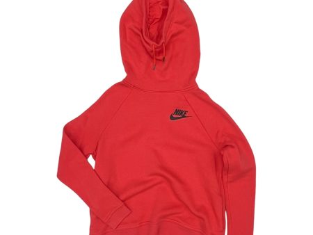 Athletic Sweatshirt Hoodie By Nike Apparel In Coral, Size:M Online Hot Sale