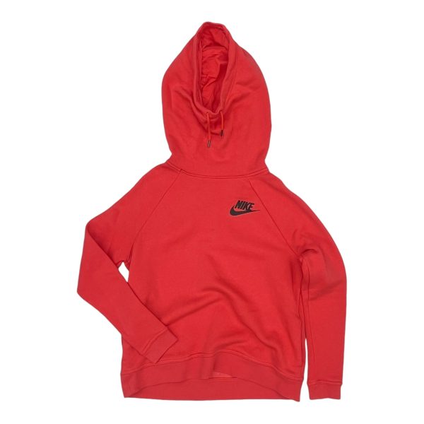 Athletic Sweatshirt Hoodie By Nike Apparel In Coral, Size:M Online Hot Sale