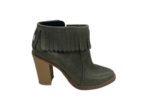 Boots Ankle Heels By Clothes Mentor In Green, Size:7 on Sale