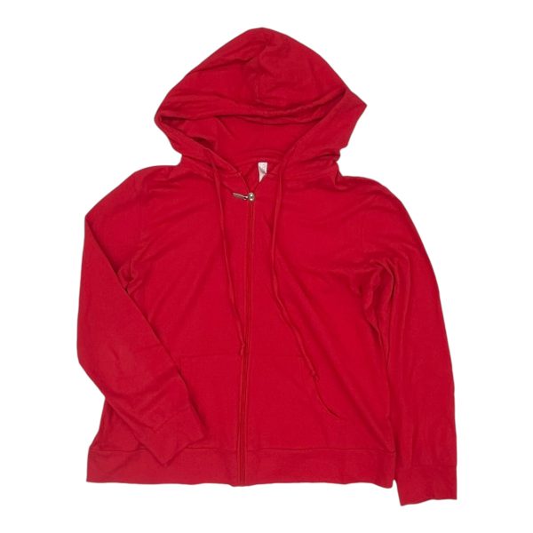 Athletic Sweatshirt Hoodie By Clothes Mentor In Red, Size:L Discount