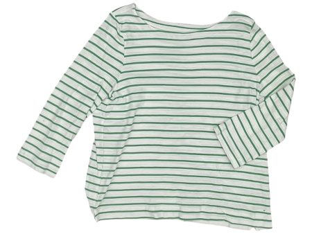 Top 3 4 Sleeve By Loft In Green, Size:Xl on Sale