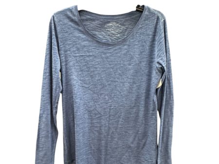 Top Long Sleeve Basic By Peruvian Connection In Blue, Size: S Online Sale