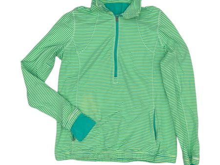 Athletic Top Ls Collar By Lululemon In Blue & Green, Size:L Fashion