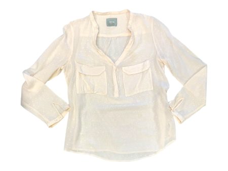 Blouse Long Sleeve By Maeve In Peach, Size: S Online