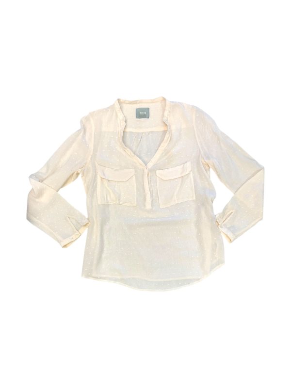 Blouse Long Sleeve By Maeve In Peach, Size: S Online