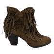 Boots Ankle Heels By Naughty Monkey In Tan, Size:7 Online