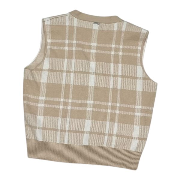 Vest Sweater By Sioni In Tan, Size:L For Cheap