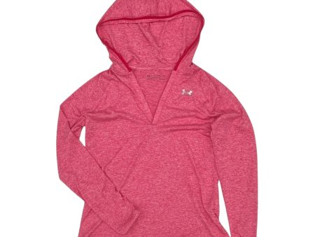 Athletic Top Ls Hoodie By Under Armour In Pink, Size:S Sale