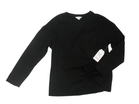 Top Ls By Time And Tru In Black, Size:L Cheap