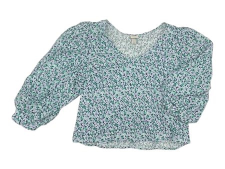 Top Ls By A New Day In Floral Print, Size:Xl Fashion