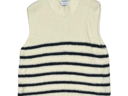 Vest Sweater By Old Navy In Black & Cream, Size:Xl Online now