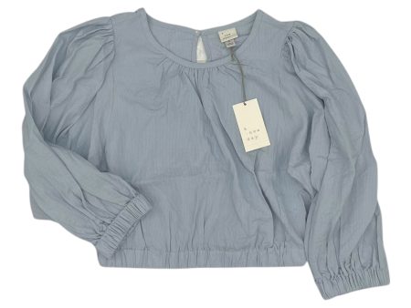 TOP LS by A NEW DAY In BLUE, Size: M Hot on Sale