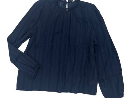 Top Ls By Time And Tru In Navy, Size:S Discount