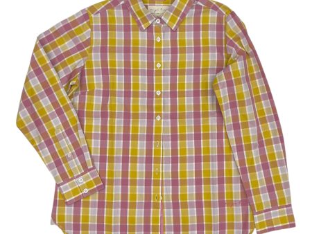 Top Ls By Clothes Mentor In Plaid Pattern, Size:L Online now