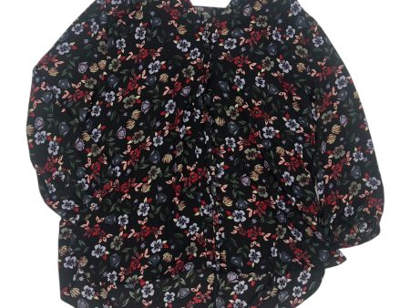 Blouse Ls By Not Your Daughters Jeans In Floral Print, Size:L Fashion