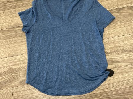 Top Short Sleeve By Banana Republic In Blue, Size: S Online