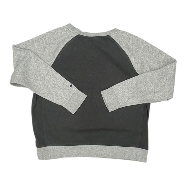 Athletic Sweatshirt Crewneck By Champion In Grey, Size:L on Sale