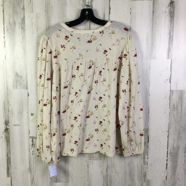 Top Long Sleeve By Lucky Brand In Cream, Size: Xl Cheap