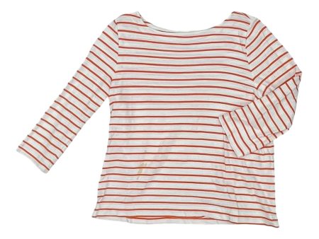 Top 3 4 Sleeve By Loft In Orange, Size:Xl Online