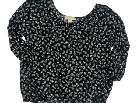 Top Ls Designer By Michael Kors In Black, Size:L Cheap