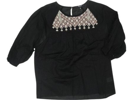 Top 3 4 Sleeve By Madewell In Black, Size:Xs on Sale