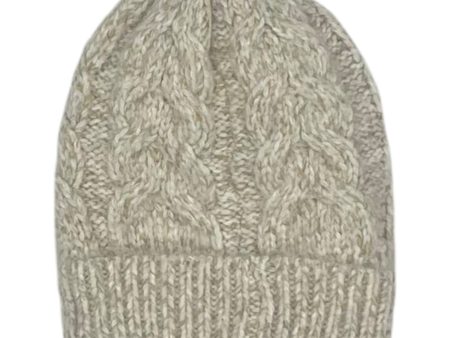 Hat Beanie By Clothes Mentor In Cream For Sale