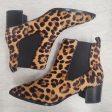 Boots Ankle Heels By Nine West In Animal Print, Size: 9.5 Online Sale