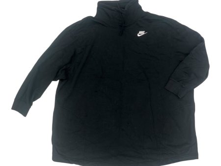 Athletic Sweatshirt Collar By Nike Apparel In Black, Size:2X Online Sale