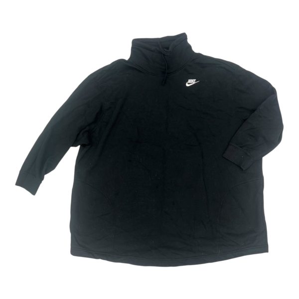 Athletic Sweatshirt Collar By Nike Apparel In Black, Size:2X Online Sale