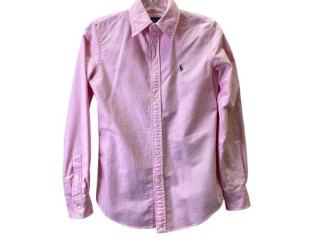 Top Ls Basic By Ralph Lauren Blue Label In Pink, Size:Xs on Sale