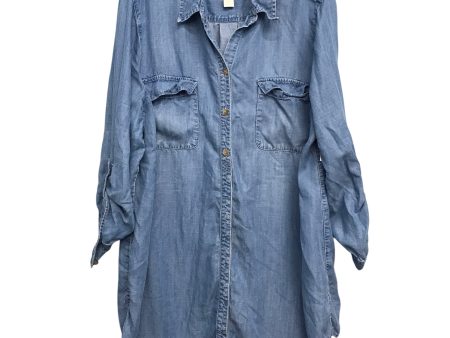 Top Ls By Chicos In Blue Denim, Size:Xl Sale