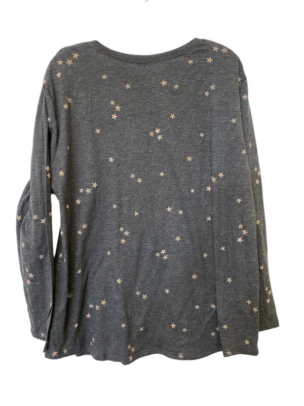 Top Long Sleeve By Ana In Grey, Size: Xxl Online Sale