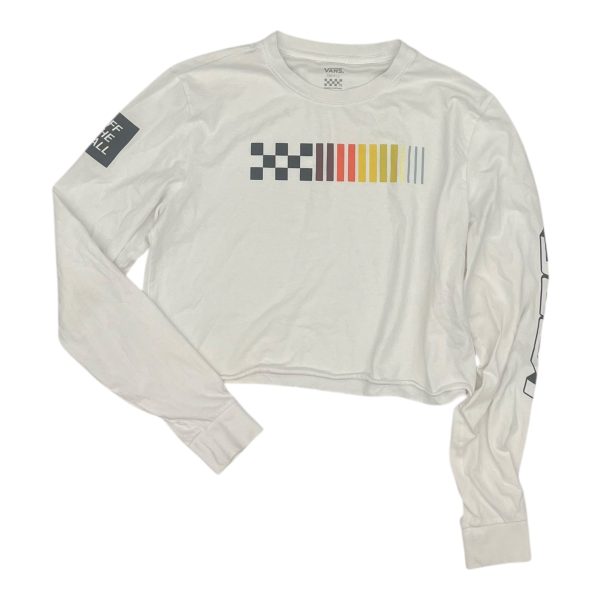 Top Ls By Vans In White, Size:S For Cheap