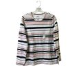 Top Ls Basic By Croft And Barrow In Pink & White, Size:Xl For Cheap