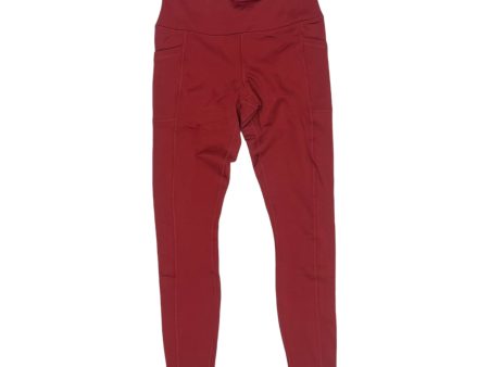 Athletic Leggings By 90 Degrees By Reflex In Red, Size:S Hot on Sale