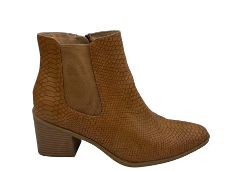 Boots Ankle Heels By Limited In Tan, Size:7.5 For Discount