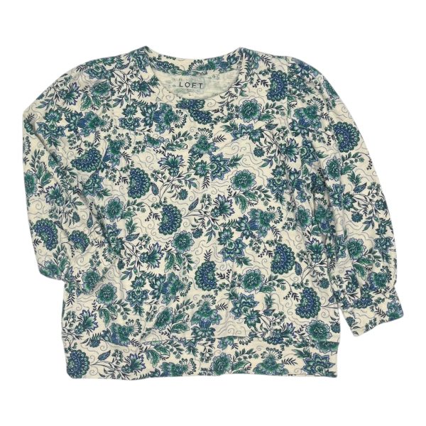 TOP LS by LOFT In GREEN, Size: L Fashion