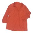 Top 3 4 Sleeve By Sonoma In Orange, Size:2X Cheap