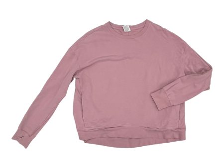 Athletic Top Ls Crewneck By All In Motion In Pink, Size:Xxl Online Hot Sale