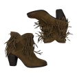 Boots Ankle Heels By Naughty Monkey In Tan, Size:7 Online